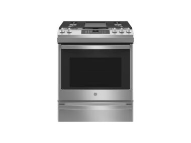 GE 30-inch Slide-In Front-Control Convection Gas Range with No Preheat Air Fry