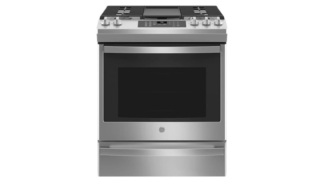 Ge 30 Inch Slide In Front Control Convection Gas Range With No Preheat Air Fry