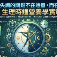 戰勝代謝失調的關鍵不在熱量，而在「時間」：2026 生理時鐘營養學實戰指南
