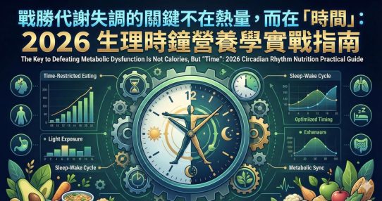 戰勝代謝失調的關鍵不在熱量，而在「時間」：2026 生理時鐘營養學實戰指南