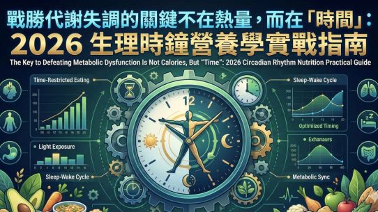 戰勝代謝失調的關鍵不在熱量，而在「時間」：2026 生理時鐘營養學實戰指南