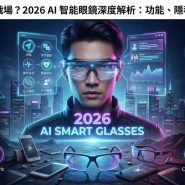 手機後的下一個戰場？2026 AI 智能眼鏡深度解析：功能、隱私爭議與選購指南