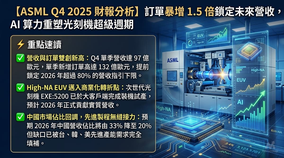 ASML Q4 2025 財報分析