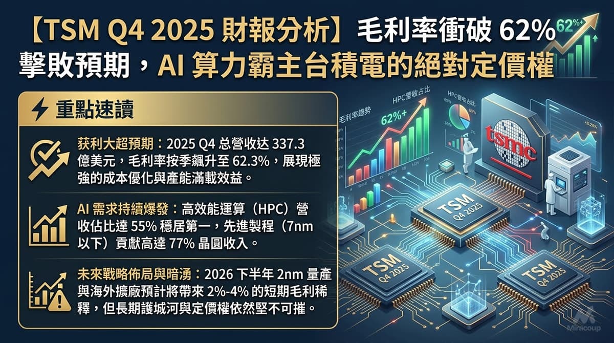 TSM Q4 2025 財報分析