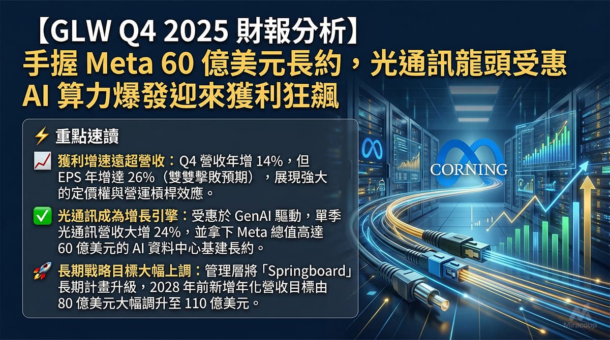 GLW Q4 2025 財報分析