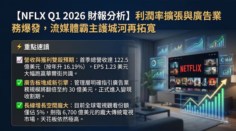 NFLX Q1 2026 財報分析