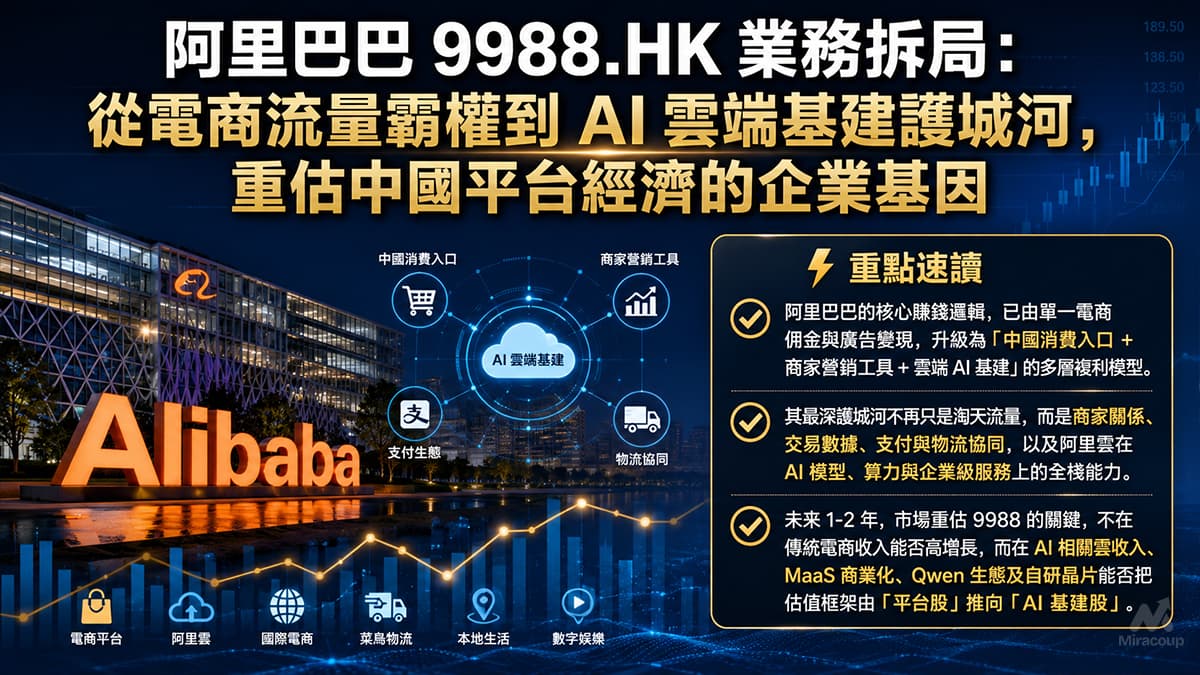 阿里巴巴 9988.HK 業務拆局