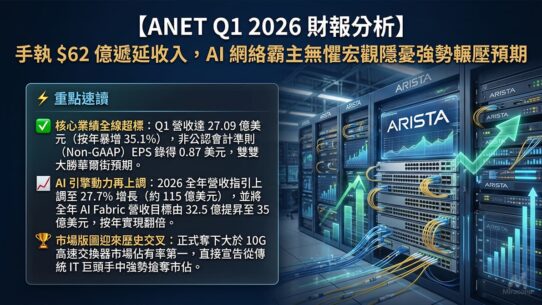 ANET Q1 2026 財報分析
