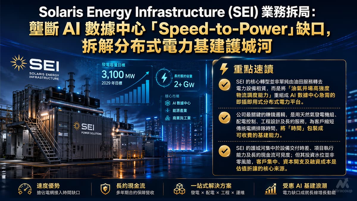 Solaris Energy Infrastructure (SEI) 業務拆局