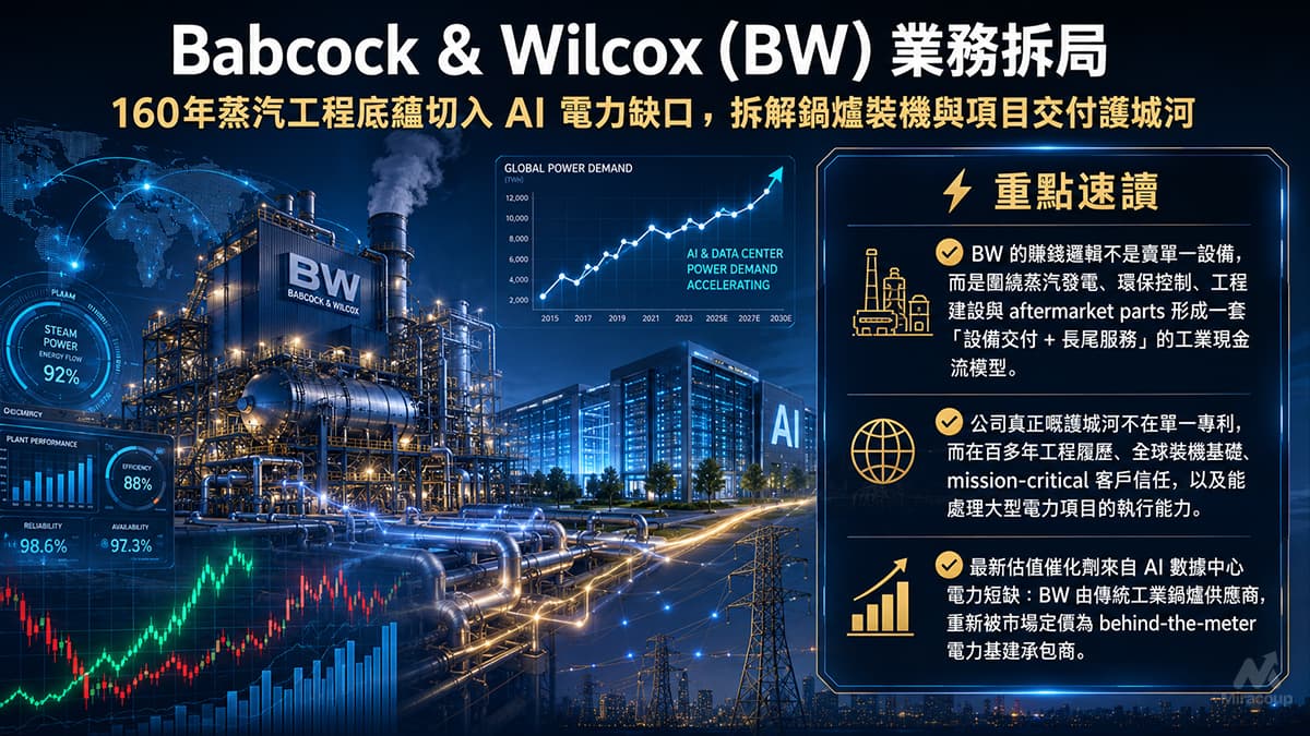 Babcock & Wilcox (BW) 業務拆局