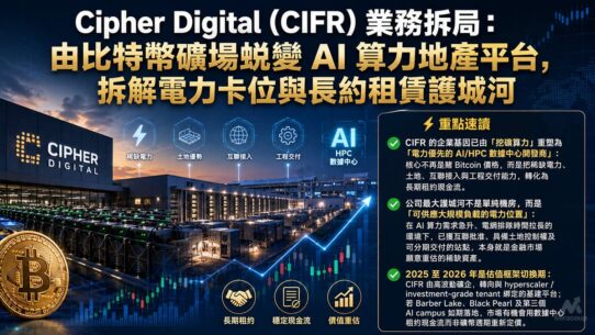 Cipher Digital (CIFR) 業務拆局