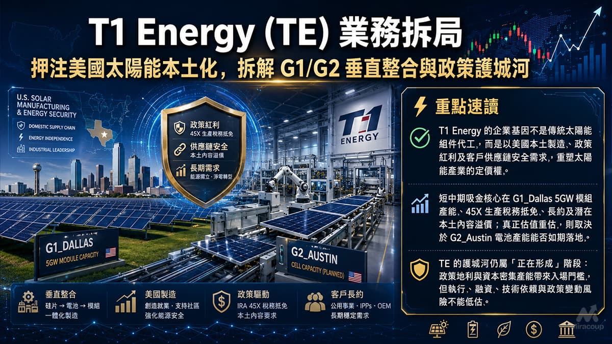 T1 Energy (TE) 業務拆局