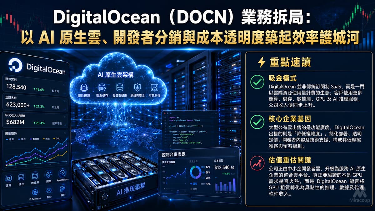 DigitalOcean（DOCN）業務拆局