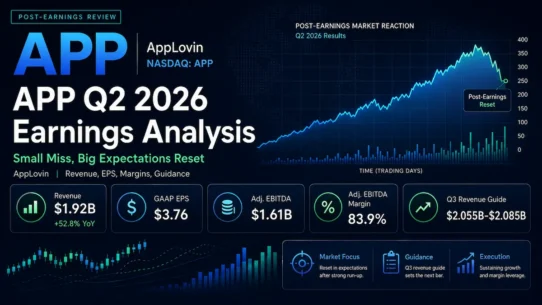 AppLovin APP Q2 2026 earnings analysis covering revenue, margins, guidance and valuation