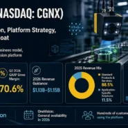 Cognex machine vision business model showing AI vision systems, OneVision cloud-to-edge platform, and industrial automation moat