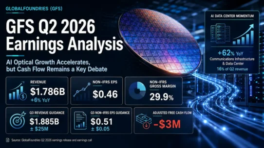 GlobalFoundries GFS Q2 2026 earnings analysis on AI optical networking growth and margins