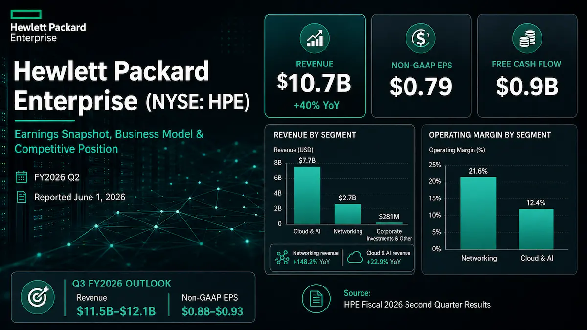 Hewlett Packard Enterprise business model, networking moat, GreenLake platform, and AI infrastructure analysis
