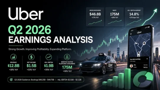 UBER Q2 2026 earnings analysis of growth, margins, guidance and autonomous vehicle investment
