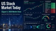 US stock market close on August 5, 2026 with the Dow at a record and the Nasdaq lower