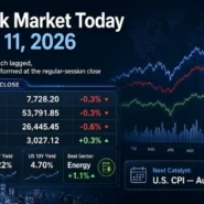 US stock market August 11 2026 close with S&P 500 Nasdaq Dow sector rotation and Treasury yields