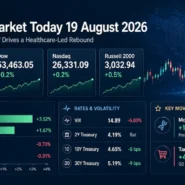 US stock market on August 19, 2026 after Treasury buyback relief and healthcare rally