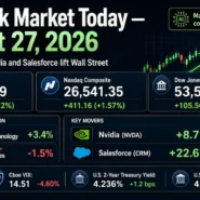 US Stock Market Today 27 August 2026 with Nvidia-led technology rally and narrow market breadth