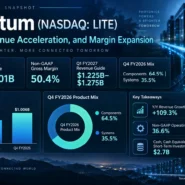 Lumentum business model spanning InP laser components, optical transceivers, OCS and AI data center photonics