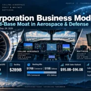 Pratt & Whitney aircraft engines, Collins Aerospace aircraft systems, and Raytheon defense technologies illustrating RTX's installed-base strategy