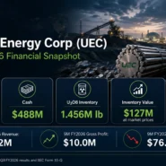 Uranium Energy Corp business model showing U.S. ISR hub-and-spoke uranium production and processing strategy