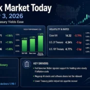 US Stock Market Today 3 September 2026 with S&P 500, Nasdaq, Dow and Treasury yields after Waller comments