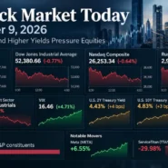 US stock market close on September 9, 2026 as Brent crude topped $100 and Treasury yields rose