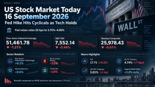 US stock market close on September 16 2026 after Federal Reserve rate hike
