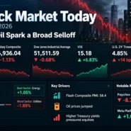 Wall Street closing bell on September 23, 2026, as stocks fall and Treasury yields rise