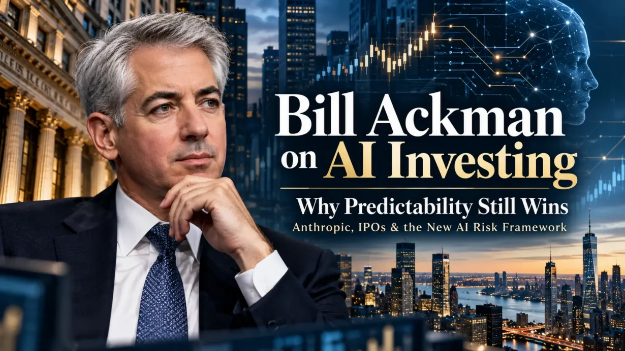 Bill Ackman discussing AI investing, Anthropic and IPO risk in a September 2026 Bloomberg interview