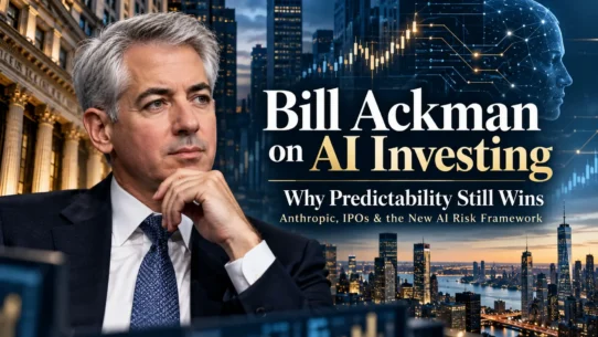 Bill Ackman discussing AI investing, Anthropic and IPO risk in a September 2026 Bloomberg interview