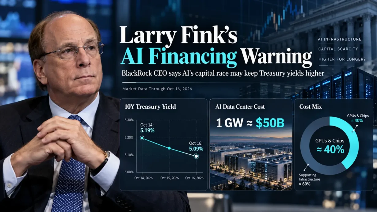 BlackRock CEO Larry Fink discusses AI data-center financing, GPU-backed assets and rising demand for capital