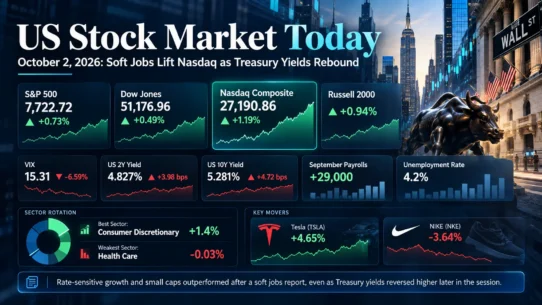 US Stock Market Today 2 October 2026 closing market performance