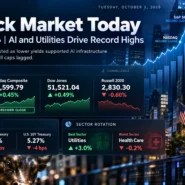 US stock market close on October 6 2026 with the S&P 500 and Nasdaq at record highs