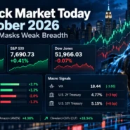 U.S. stock market on October 19, 2026: Nasdaq-led rebound, declining market breadth and higher Treasury yields