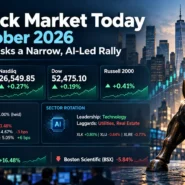 US stock market closing analysis for October 28, 2026, highlighting the Federal Reserve decision, AI-led sector rotation and Treasury yields